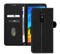Étui pour Xiaomi Redmi 5 Clapet Portefeuille et Support Vidéo Noir