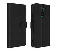 Étui pour Xiaomi Redmi 9 Housse Portefeuille Porte-cartes Fonction Support Noir