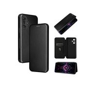 Etui pour Xiaomi Redmi K40 Gaming Case de flip de motif en fibre de carbone avec support de carte de fermeture compatible avec Xiaomi Redmi K40