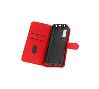 Etui pour Xiaomi Redmi Note 10 Pro Folio Intégrale Porte-carte Fonction Support Rouge