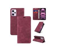 Etui pour Xiaomi Redmi Note 12 ProPlus RFID Blocking Flip Book Pliant Wallet Cuir avec porte-carte et couvercle de la kickstand compatible avec