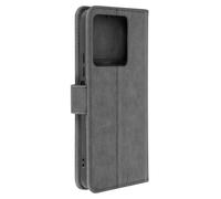 Etui pour Xiaomi Redmi Note 13 5G Portefeuille et Support Vidéo Gris