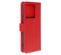 Etui pour Xiaomi Redmi Note 13 5G Portefeuille et Support Vidéo Rouge