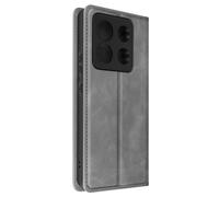 Etui pour Xiaomi Redmi Note 13 Pro 5G Portefeuille et Support Vidéo Gris