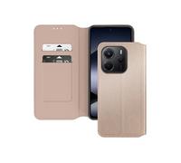 Etui pour Xiaomi Redmi Note 14 4G Clapet Porte-Cartes et Support Vidéo Jaune