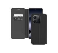 Étui pour Xiaomi Redmi Note 14 4G Clapet Porte-Cartes et Support Vidéo Noir