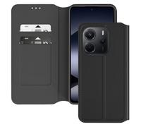 Étui pour Xiaomi Redmi Note 14 4G Clapet Porte-Cartes et Support Vidéo Noir