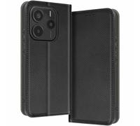 Avizar Étui pour Xiaomi Redmi Note 14 5G – Porte-carte Smart Collection noir