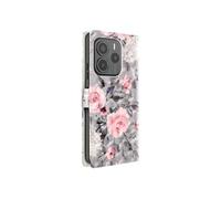 Etui pour Xiaomi Redmi Note 14 5G Portefeuille Support Vidéo Gris
