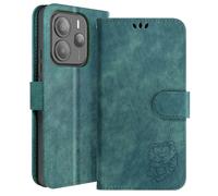 Étui pour Xiaomi Redmi Note 14 5G Portefeuille Support Vidéo Vert