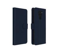 Etui pour Xiaomi Redmi Note 9 Housse Intégrale Porte-carte Fonction Support Bleu