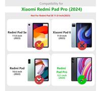 Étui Pour Xiaomi Redmi Pad Pro 12.1, Cuir Pu Premium Business Multi-Angle Folio Housse De Protection Emplacements Pour Documents Étui Pour Tablette Pour Xiaomi Redmi Pad Pro 12.1"", Noir