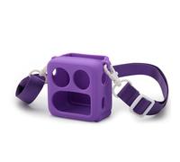 Etui pour Yoto Mini 2024, Housse de Protection en Silicone pour Lecteur de Cartes, Housse de Rangement pour Machine à raconter des Histoires Audio avec bandoulière (Violet)