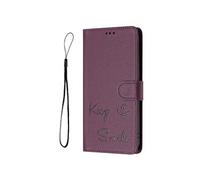 Etui Pour ZTE Axon 60 Lite Cuir PU Blocage RFID COUVERTURE FLIP Porte-cartes Portefeuille Violet