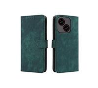Etui Pour Zte Blade A35e Blocage Rfid Fermeture Magnétique Couverture De Fentes Pour Cartes Portefeuille Flip Folio Cuir Pu Vert
