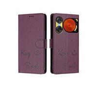Etui Pour ZTE Nubia 2 De Musique Blocage RFID Porte-cartes Portefeuille Cuir PU COUVERTURE FLIP Violet