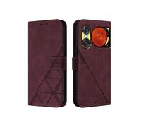 Etui Pour ZTE Nubia 2 De Musique Titulaire De La Carte De Crédit Portefeuille Couverture Livre De Protection Flip Folio Cuir PU Rouge