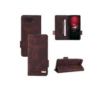 Etui Pour ZURSANA ASUS ROG5/ZS673KS Protection Complète Avec Porte-cartes Kickstand Housse De Protection Coque En Cuir Folio Flip Insertion De Carte