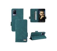 Etui Pour ZURSANA VIVO V21 Housse De Protection Protection Complète Avec Porte-cartes Kickstand Coque En Cuir Folio Flip Insertion De Carte - Vert