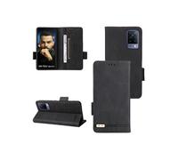 Etui Pour ZURSANA VIVO V21 Housse De Protection Protection Complète Avec Porte-cartes Kickstand Coque En Cuir Folio Flip Insertion De Carte - Noir