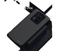 Étui powerbank, batterie 10000mAh, chargement intelligent, noir Oneplus 8 Pro