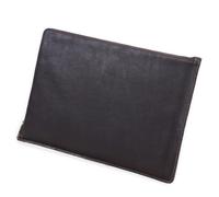 Étui professionnel pour ordinateur portable 14 pouces en cuir de vachette étanche fermetures à glissière multiples poches organisations protections pour ordinateur portable étui en cuir