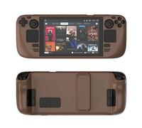 Etui protecteur doux pour la peau avec support pour Steam Desk, Housse protectrice avec socle, Housse protectrice anti-collision Accessoires Skin (Marron)