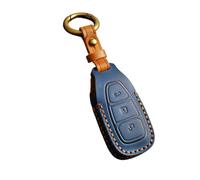 Étui Protection Clé Voiture Coque Porte-clés pour Ford pour Fiesta pour Focus pour Mondeo pour Ecosport pour Kuga Coques De Clé(Blue)