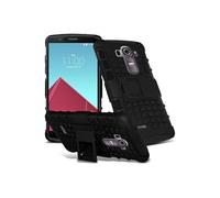 Etui ProteKtoR LG G4C 4G/LTE 16/32 Go Total noir avec stand - Housse coque de protection Silicone avec stand LG G4C (G4 mini/Compact) - Accessoires