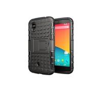 Etui ProteKtoR LG Nexus 5 16/32/64 Go (3G/Wifi/4G/LTE) Total noir avec stand - Housse coque de protection Silicone avec stand Google LG Nexus 5 -