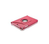 Etui PU cuir Coque Housse rotative 360°pour Samsung Galaxy Tab A T550/T555c 9.7 - Rose foncé