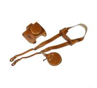Étui PU pour Olympus OM-D E-M10 pour Mark IV Accès Rapide Étui(brown) | Accès rapide flip-top, compatibilité parfaite E-M10 IV, protection choc, design ergonomique