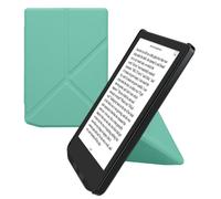 kwmobile Étui Compatible avec Pocketbook Verse/Pro/Color/Vivlio Light/Light HD Coque - Étui à Rabat magnétique Tablette eReader Similicuir - Menthe glaciale