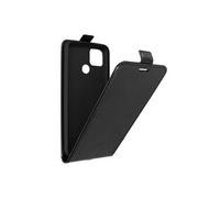 Etui Realme C21Y et C25Y Clapet Vertical Porte-carte Effet Cuir de Cheval Noir Noir