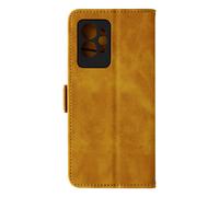 Coque et étui téléphone mobile Avizar Etui pour Realme GT 2 Pro Similicuir Porte-carte Double languette magnétique camel