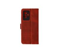 Etui Realme GT 2 Pro Similicuir Porte-carte Double languette magnétique rouge