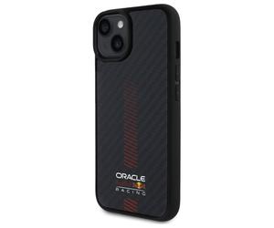 Étui Red Bull pour iPhone 14 6.1 étui rigide noir Carbon Fiber Power Bar MagSafe