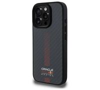Étui Red Bull pour iPhone 16 Pro 6.3 étui rigide noir Carbon Fiber Power Bar MagSafe