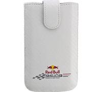 Étui Red Bull Racing blanc + logo couleur Samsung Galaxy S2, S3 et téléphones similaires universel 12,9 x 6,7 x 1,6 cm