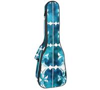 Étui rembourré pour ukulélé de concert de 58,4 cm en forme de cœur avec motif sucette rose esthétique avec rangement et bretelles, Multicolore 04, 25.9x9x3.1in/66x23x8cm, Organiseur de sac