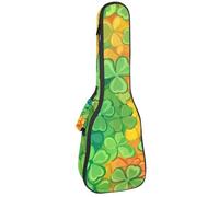 Étui rembourré pour ukulélé de concert de 58,4 cm en forme de cœur avec motif sucette rose esthétique avec rangement et bretelles, Multicolore 09, 25.9x9x3.1in/66x23x8cm, Organiseur de sac