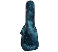 Étui rembourré pour ukulélé de concert de 58,4 cm, imperméable et durable Motif arbres de forêt, Multicolore 06, 25.9x9x3.1in/66x23x8cm, Organiseur de sac
