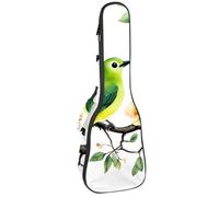 Étui rembourré pour ukulélé de concert de 58,4 cm, motif Bokeh pailleté, avec rangement et bretelles, Multicolore 07, 25.9x9x3.1in/66x23x8cm, Organiseur de sac