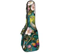 Étui rembourré pour ukulélé de concert de 58,4 cm, motif Bokeh pailleté, avec rangement et bretelles, Multicolore 10., 25.9x9x3.1in/66x23x8cm, Organiseur de sac
