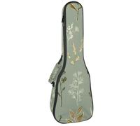 Étui rembourré pour ukulélé de concert de 58,4 cm, motif Bokeh pailleté, avec rangement et bretelles, Multicolore 06, 25.9x9x3.1in/66x23x8cm, Organiseur de sac