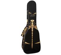 Étui rembourré pour ukulélé de concert de 58,4 cm, motif Bokeh pailleté, avec rangement et bretelles, Multicolore 02, 25.9x9x3.1in/66x23x8cm, Organiseur de sac