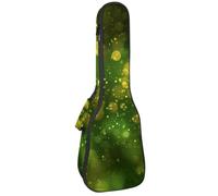 Étui rembourré pour ukulélé de concert de 58,4 cm, motif Bokeh pailleté, avec rangement et bretelles, Multicolore 01., 25.9x9x3.1in/66x23x8cm, Organiseur de sac