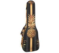 Étui rembourré pour ukulélé de concert de 58,4 cm, motif fraise d'été, sac rembourré avec rangement et bretelles, Multicolore 04, 25.9x9x3.1in/66x23x8cm, Organiseur de sac