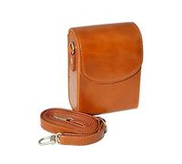 Étui rétro en cuir PU avec sangle réglable pour appareil photo numérique Kodak PIXPRO FZ55 Marron, marron, Taille unique, Sac pour appareil photo
