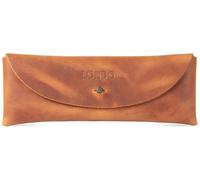 Étui Rétro En Cuir Véritable Pour Stylo Et Crayon À Fermeture Rapide (Rouge)